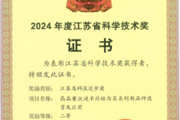 我院蔬菜所成果获江苏省科技进步二等奖
